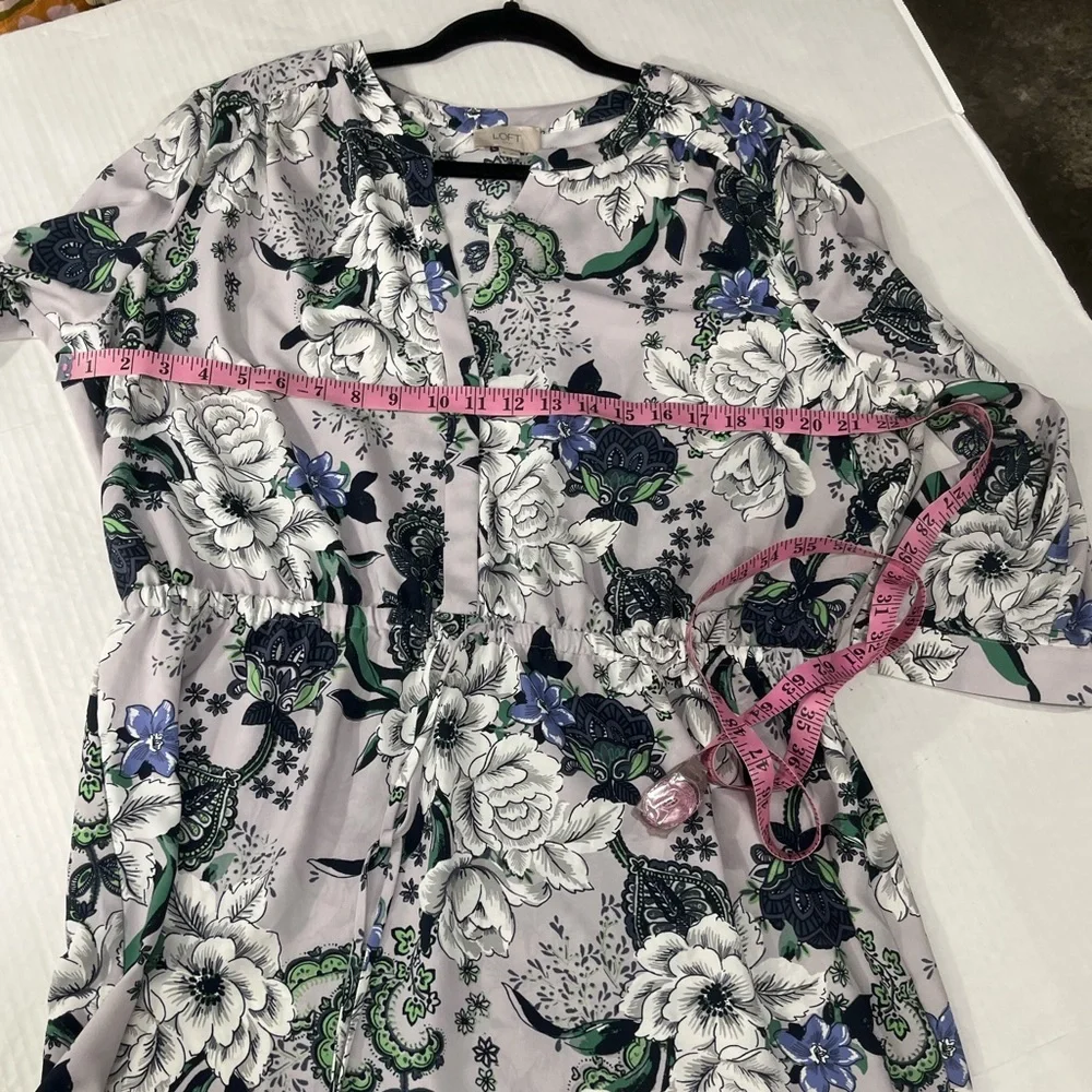 LOFT FLORAL PULLOVER DRESS NEW WITH TAG - Picture 2 of 15